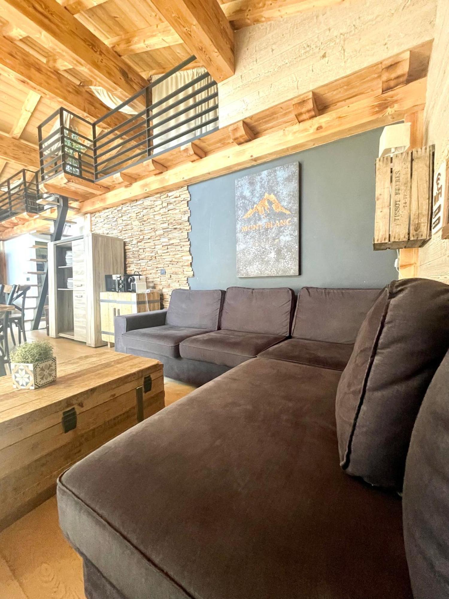 שאמוני Chalet Le Petit Nicolas, Jacuzzi, Vue Mont Blanc מראה חיצוני תמונה