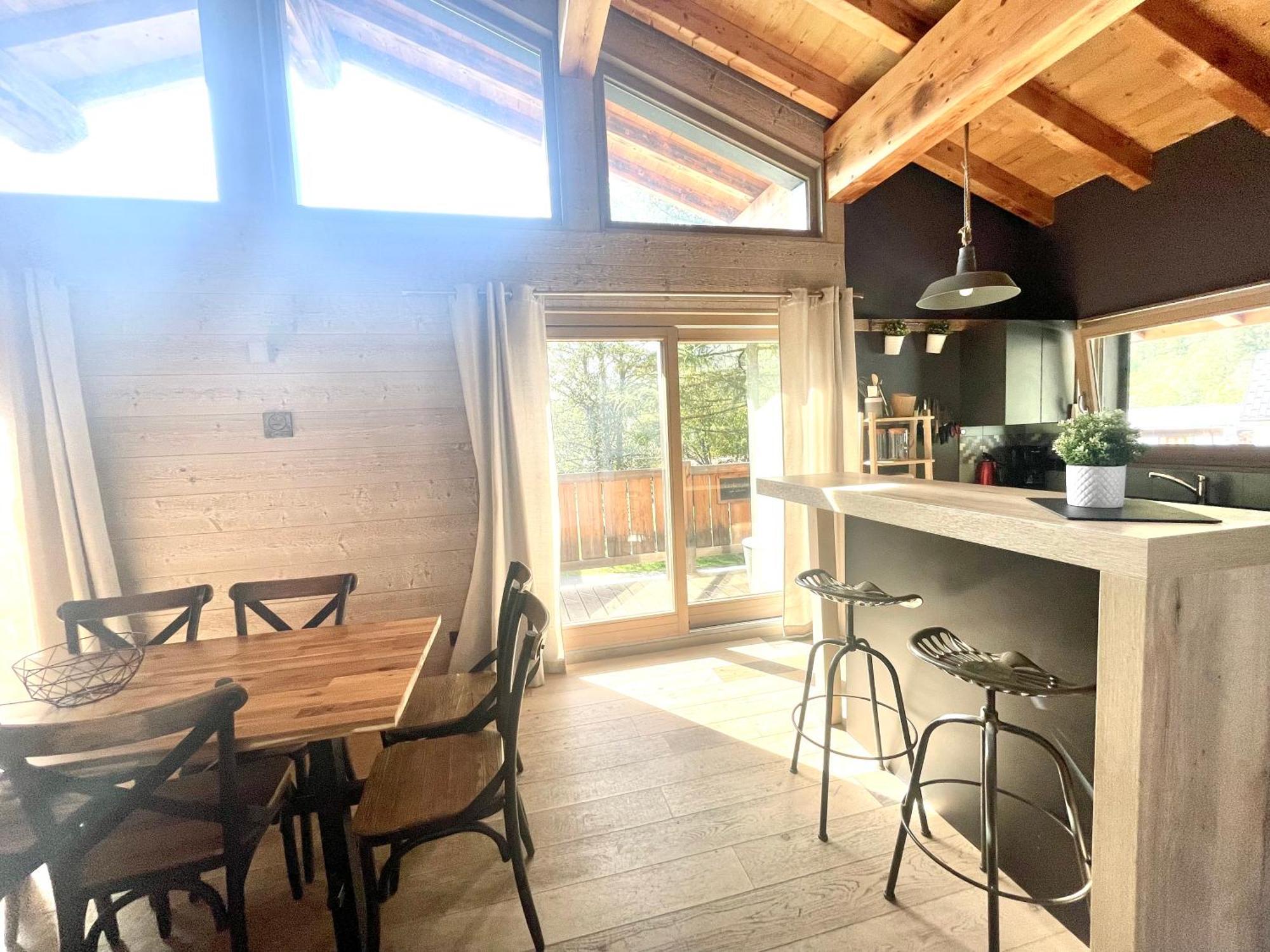 שאמוני Chalet Le Petit Nicolas, Jacuzzi, Vue Mont Blanc מראה חיצוני תמונה