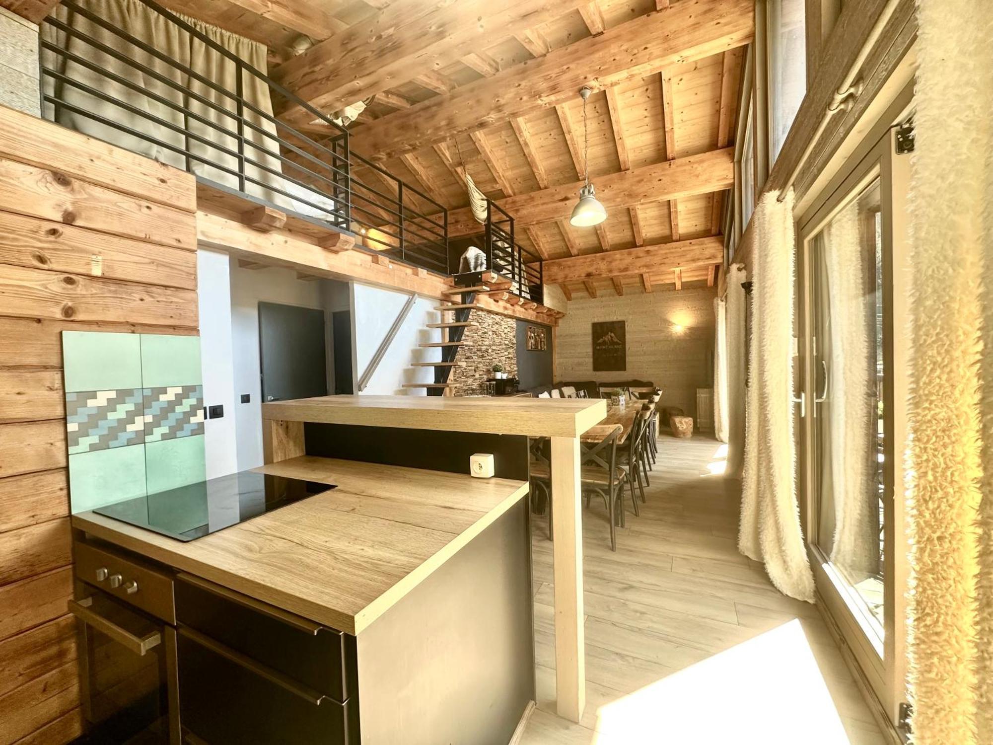 שאמוני Chalet Le Petit Nicolas, Jacuzzi, Vue Mont Blanc מראה חיצוני תמונה