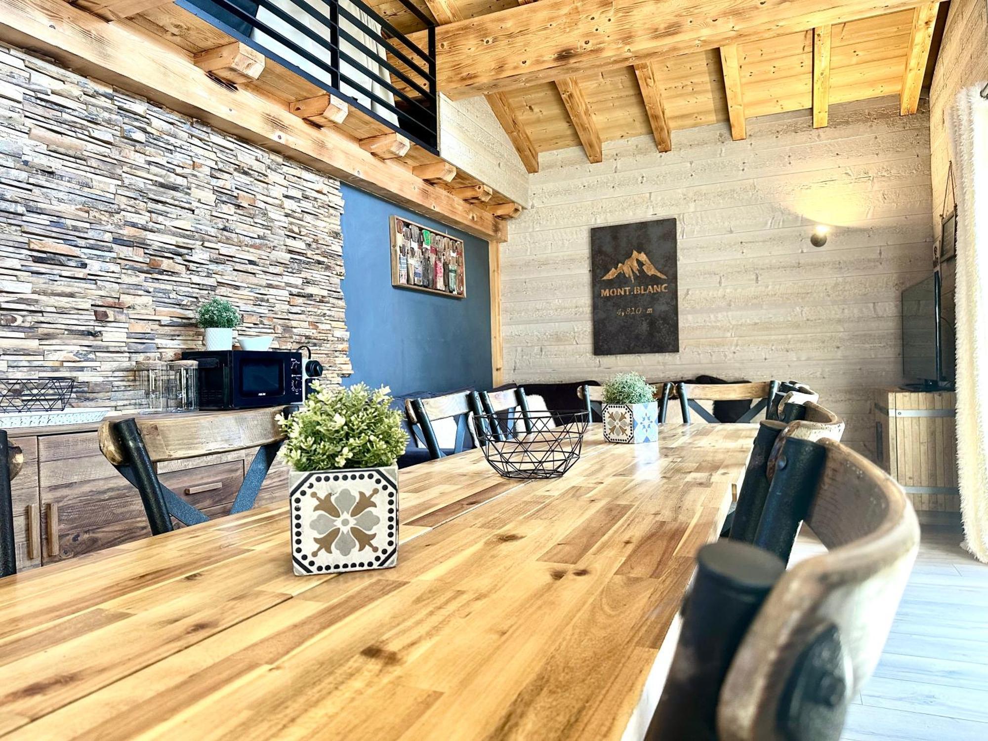 שאמוני Chalet Le Petit Nicolas, Jacuzzi, Vue Mont Blanc מראה חיצוני תמונה