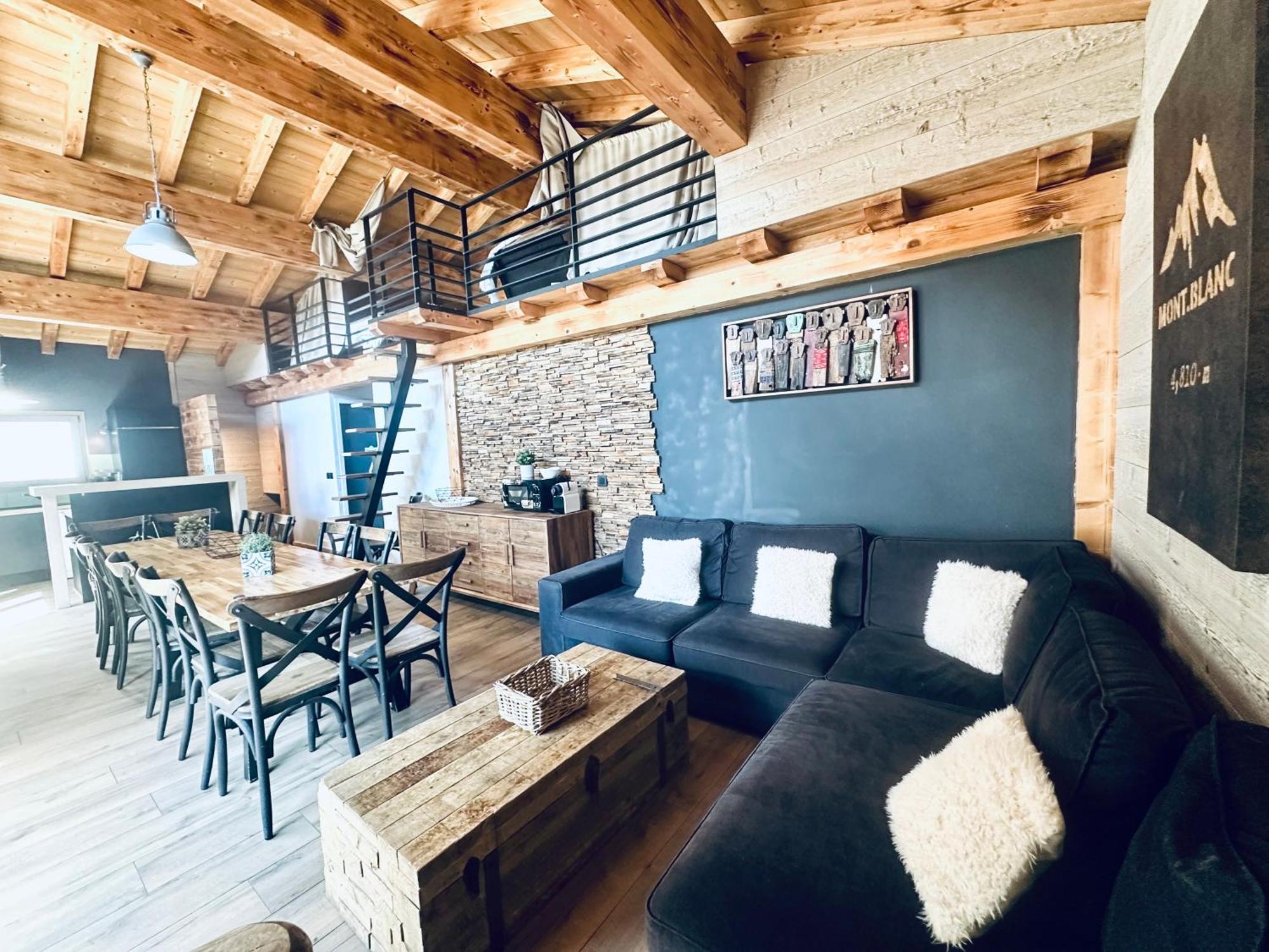 שאמוני Chalet Le Petit Nicolas, Jacuzzi, Vue Mont Blanc מראה חיצוני תמונה