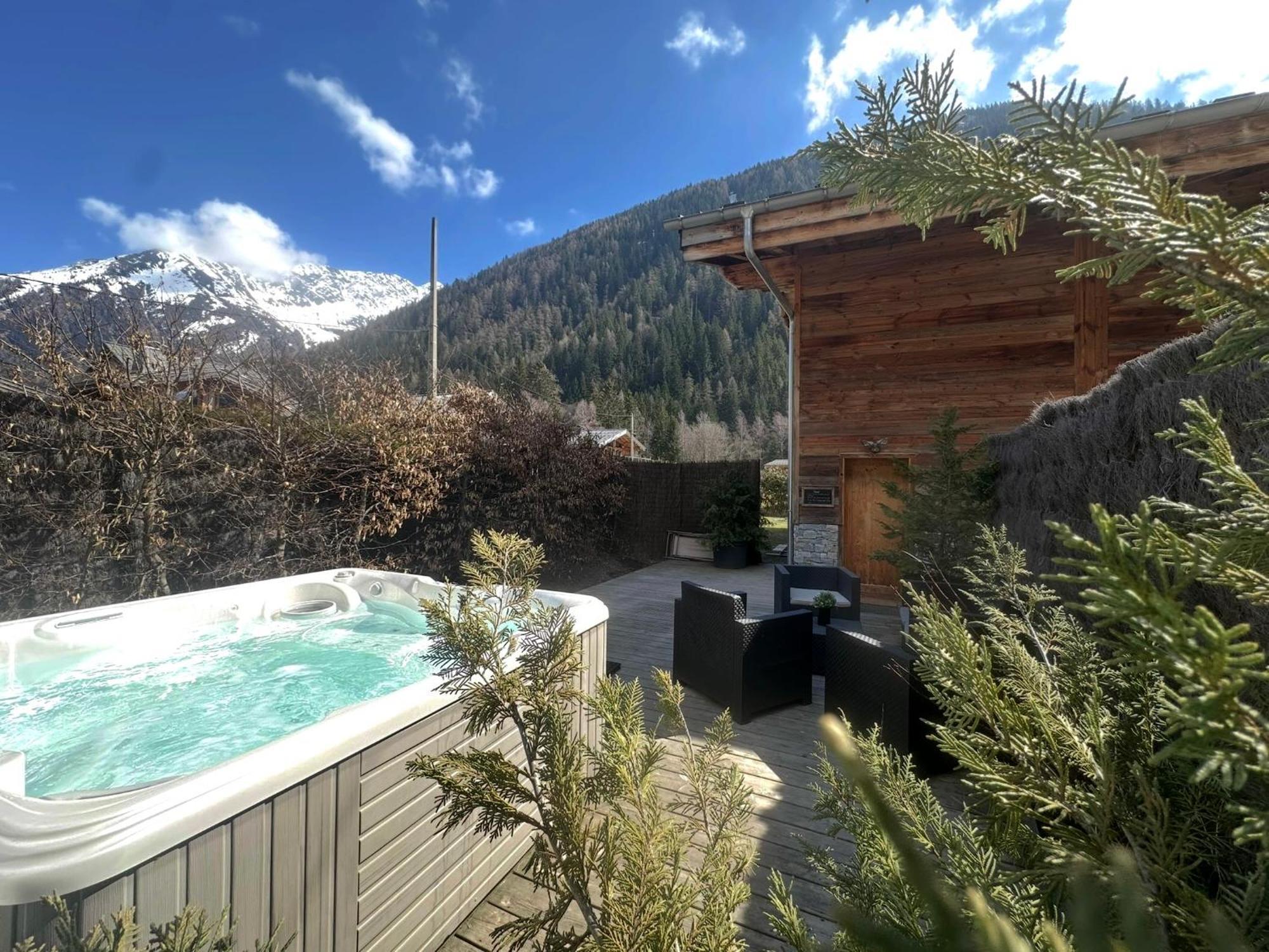 שאמוני Chalet Le Petit Nicolas, Jacuzzi, Vue Mont Blanc מראה חיצוני תמונה